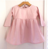 Cotton Keyhole neck dress - various colours