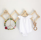 Snow White Linen Romper or Swing top