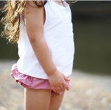 Mauve Cotton Pinafore Set