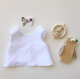 Amber Linen Pinafore Set