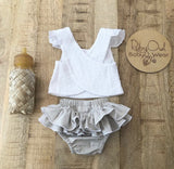 Pebble Cotton Pinafore Set