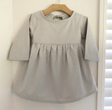Cotton Keyhole neck dress - various colours