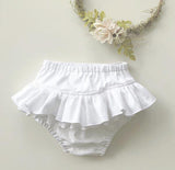 White Cotton Pinafore Set