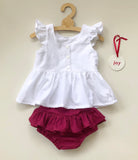 Peplum top and Bloomers set