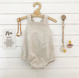 Unisex linen romper