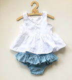 Peplum top and Bloomers set