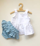 Peplum top and Bloomers set