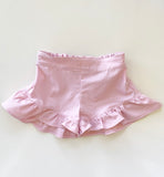 Cotton Ruffle Leg Shorts