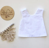 Navy Cotton Pinafore Set