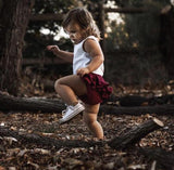 Cranberry Bloomer Pinafore Set