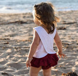 Cranberry Bloomer Pinafore Set