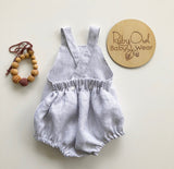 Unisex linen romper