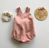 Unisex linen romper