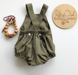 Unisex linen romper