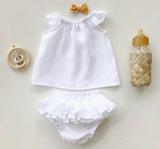Linen Ruffle Bloomers - 8 colours