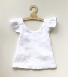 Blush Linen Pinafore Set