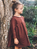 Linen keyhole dress - 8 colours