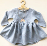 Linen keyhole dress - 8 colours