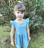 Linen Ruffle Dress