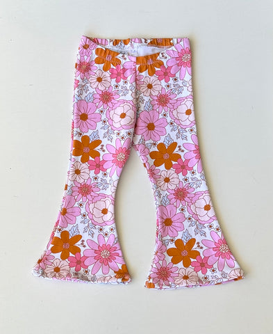 Pink Floral Flares