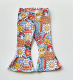 Good vibes cotton flares