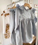Linen keyhole dress - 8 colours