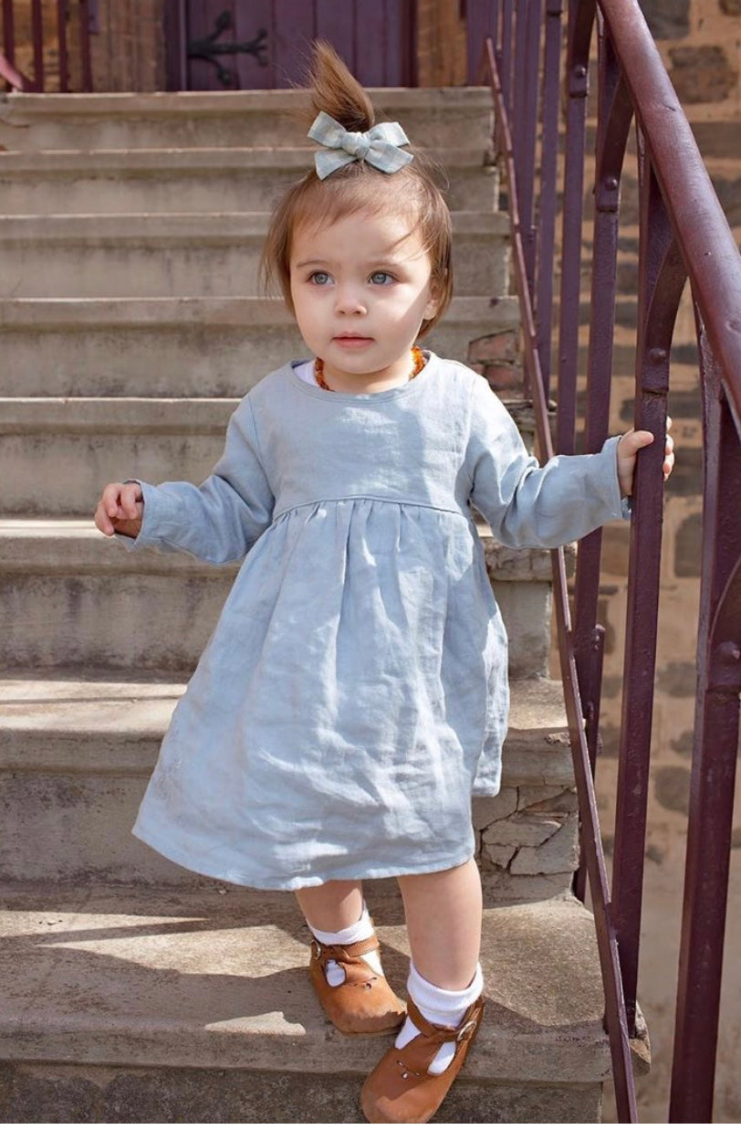 chinese dress ladies Linen keyhole dress
